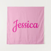 Cooler benutzerdefinierbarer Text Wandteppich (Vorderseite)