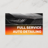 Cooler, benutzerdefinierter schwarzer Bright Orang Visitenkarte (Vorderseite)