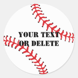 Cooler benutzerdefinierter Text Baseball League Sp Runder Aufkleber