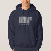 Cooler Bergsteiger Mann farbenfroher Strichcode Hoodie (Vorderseite)