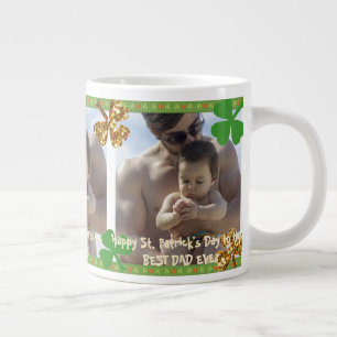 Cooler bester Vater je Foto St. Patrick's Day Jumbo-Tasse
