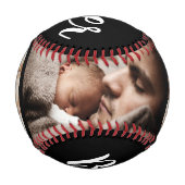Cooler bester Vater je FotoCollage Baseball (Vorderseite)