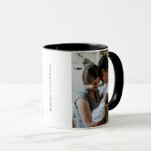 Cooler bester Vater je Typografie & Foto Custom Va Tasse (VorderseiteRechts)