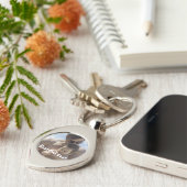 Cooler bester Vater je Vatertag Foto Schlüsselanhänger (Seite)