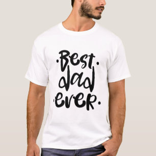 Cooler Bestever-Vater Schwarze Typografie Vatertag T-Shirt