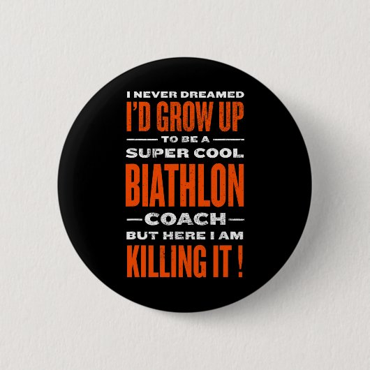 Cooler Biathlon Trainer Lugano Highlights Spaß Lug Button (Vorderseite)