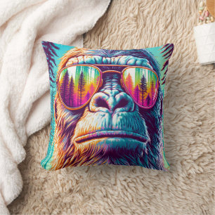 Cooler Bigfoot in Angesagter Sonnenbrille Kissen