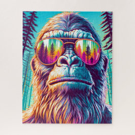 Cooler Bigfoot in Angesagter Sonnenbrille Puzzle