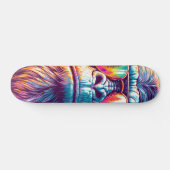 Cooler Bigfoot in Angesagter Sonnenbrille Skateboard (Horizontal)