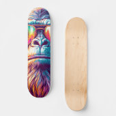Cooler Bigfoot in Angesagter Sonnenbrille Skateboard (Vorderseite)
