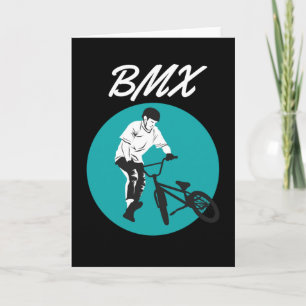 Cooler Biker Retro BMX Stil Karte