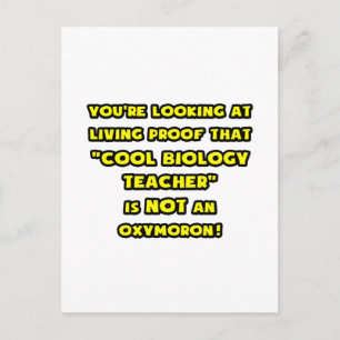 Cooler Biologielehrer ist kein Oxymoron Postkarte