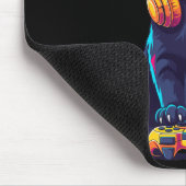 Cooler Black Cat Gamer Halloween Mousepad (Ecke)