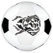 Cooler Black Labrador Retriever Hund Art Soccer Ba Fußball (Gedreht)