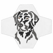 Cooler Black Labrador Retriever Hund Art Soccer Ba Fußball (Flach)