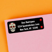 Cooler Black Muertos Zuckerhut mit Blume