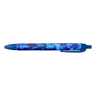 Cooler Blaue Qualle aus Electric in Deep Blue Sea Kugelschreiber