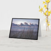 Cooler blauer Abend Karte (Gelbe Blume)