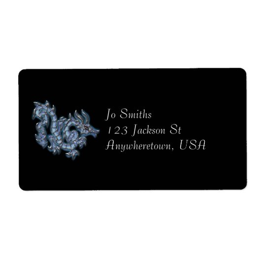 Cooler blauer Drache (Vorne)