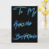 Cooler blauer Farben-Blick "zu meinem Freund" Karte (Gelbe Blume)