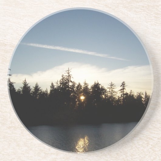 Cooler blauer getränkeuntersetzer (Vorne)