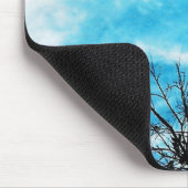 Cooler blauer Himmel Mousepad (Ecke)