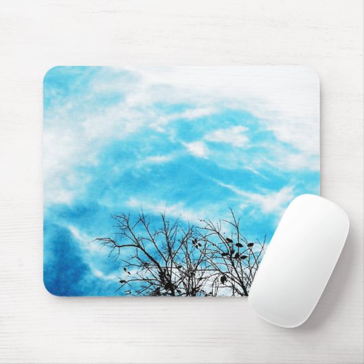 Cooler blauer Himmel Mousepad (Mit Mouse)