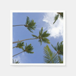 Cooler blauer Himmel und Palmen Serviette