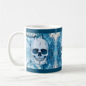 Cooler Blauer Skull Kaffeetasse (Links)