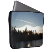Cooler blauer Sonnenuntergang Laptopschutzhülle (Vorne Rechts)