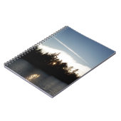 Cooler blauer Sonnenuntergang Notizblock (Linke Seite)