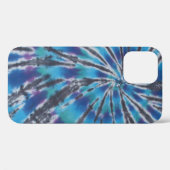 Cooler Blauer Swirl Spiral Gefärbte Krawatte Case-Mate iPhone Hülle (Rückseite (Horizontal))
