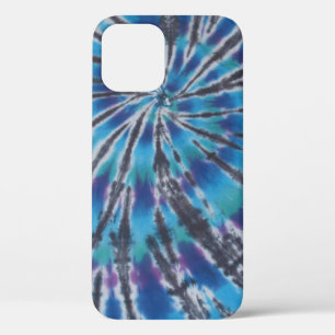 Cooler Blauer Swirl Spiral Gefärbte Krawatte Case-Mate iPhone Hülle