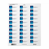 Cooler Blauer Weihnachtsbaum mit glänzenden Lichte (Vorne)