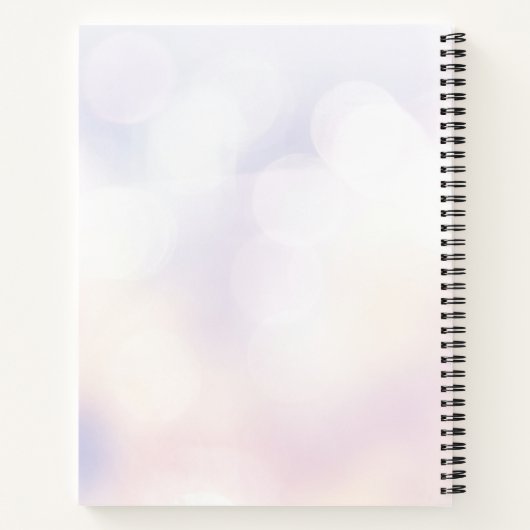 Cooler Blauer Weihnachtsbaum mit glänzenden Lichte Notizblock (Rückseite)