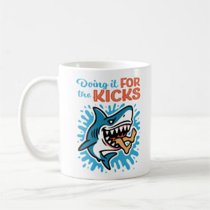 Cooler Blauhai für Kicks Kaffeetasse