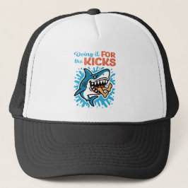 Cooler Blauhai für Kicks Truckerkappe