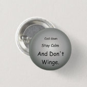 "Cooler Bleibe Ruhe" > Positive Meldungsschaltfläc Button (Vorne & Hinten)