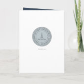 Cooler Blue Paris Pass mit Foto Quinceñera Einladung (Rückseite)