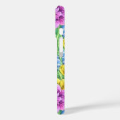 Cooler Blumengarten Farbiges Muster Lila Grün Case-Mate iPhone Hülle (Rückseite / Links)