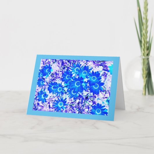 Cooler Blumenlook Feiertagskarte (Vorderseite)