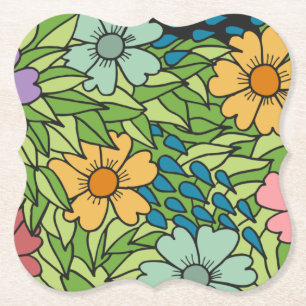 Cooler Blumenmuster-SPRING-Papier-Untersetzer Untersetzer