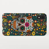 Cooler Blumenzucker Schädel Case-Mate iPhone Hülle (Rückseite (Horizontal))