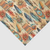 Cooler Boho-Western-Fliesenmuster-Dekodierung Seidenpapier (Ausschnitt)
