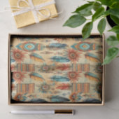 Cooler Boho-Western-Fliesenmuster-Dekodierung Seidenpapier (Geschenk)