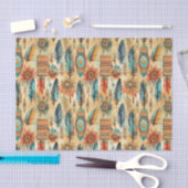 Cooler Boho-Western-Fliesenmuster-Dekodierung Seidenpapier (Handwerk)