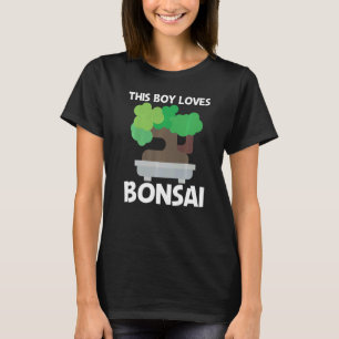 Cooler Bonsai für Jungen Kinder Pflanze Garten T-Shirt