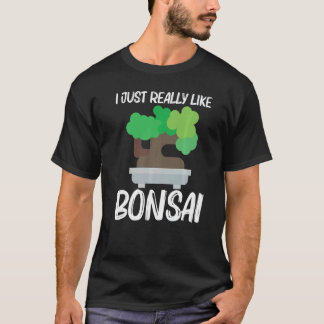 Cooler Bonsai für Männer Frauen Baum Pflanze Garte T-Shirt