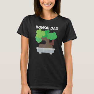 Cooler Bonsai für Papa Vater Baum Pflanze Garten T-Shirt