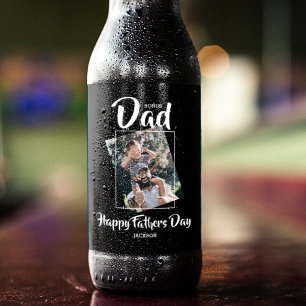 Cooler Bonus-Papa Foto Bierflaschenetikett